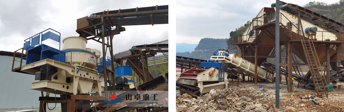 時產200噸（dūn）花崗岩（yán）碎石製砂生產線